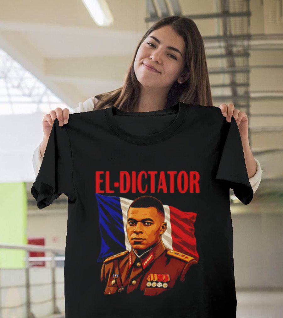 Kylian Mbappe El Dictator French Flag Concept T-Shirt