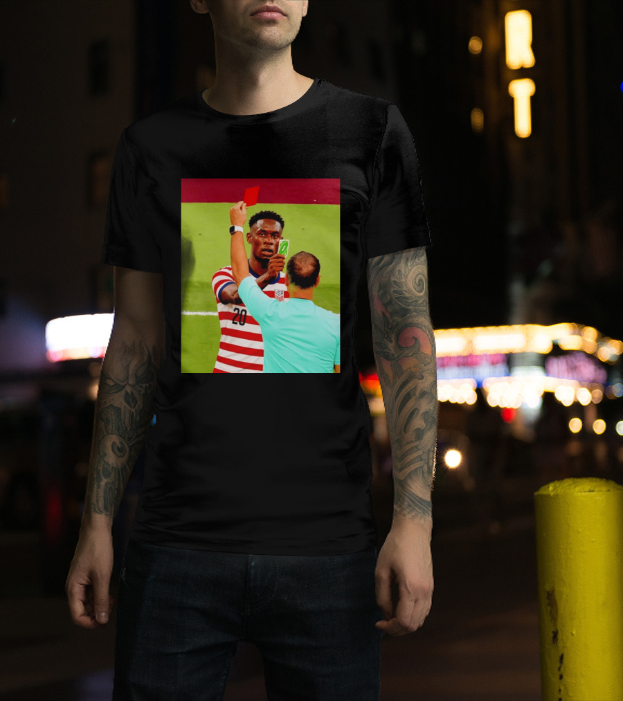 Folarin Balogun USMNT Number 20 Reverse Card Meme Soccer T-Shirt