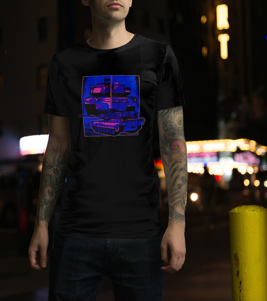 Night Crawler Military Tank Armored Vehicle Dual Palettes T-Shirt