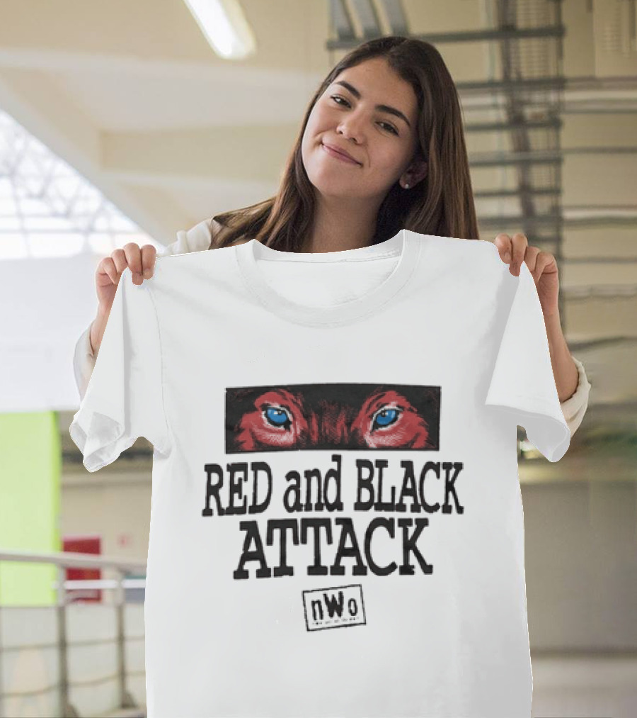 Red And Black Attack NWo New World Order WWE T-Shirt