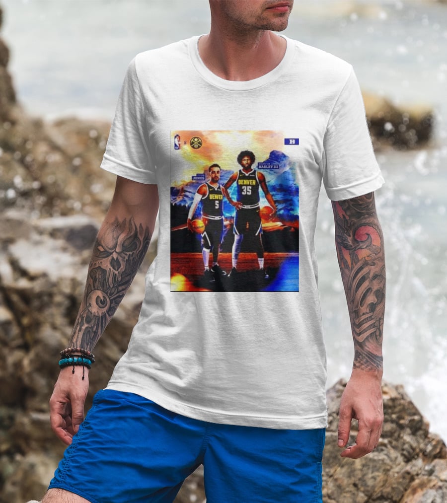 Denver Nuggets Tyus Jones Marvin Bagley III NBA Mountain T-Shirt