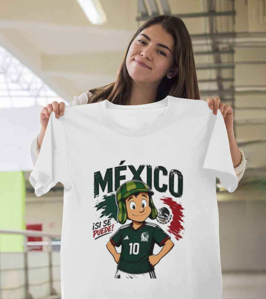 México El Chavo Del Ocho Isi Se Puede Football Soccer Jersey 10 T-Shirt