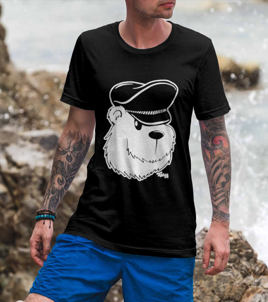 Bear With Police Officer Hat T-Shirt