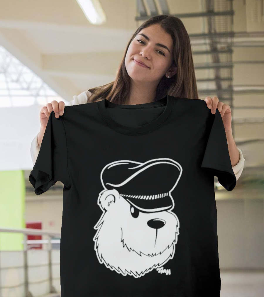 Bear With Police Officer Hat T-Shirt