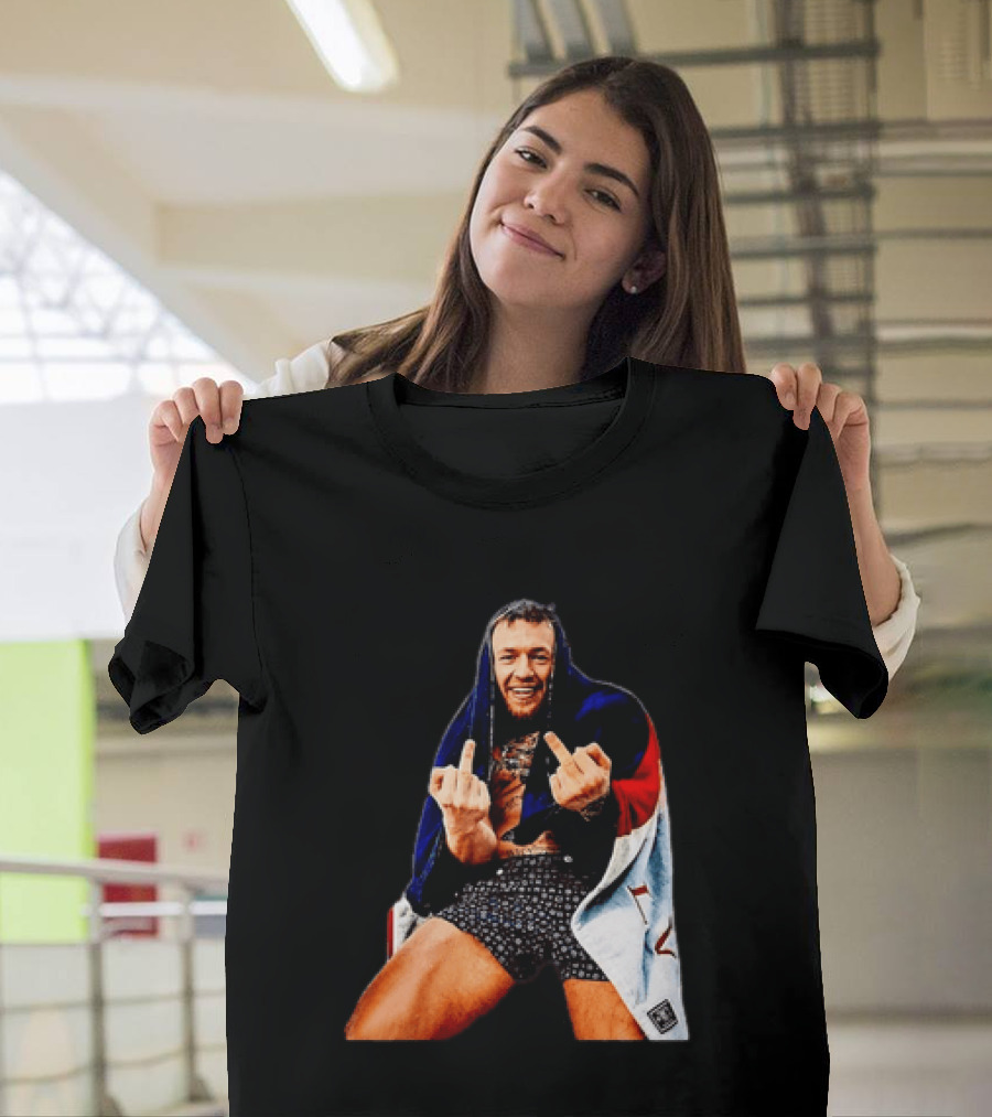 Conor McGregor The Notorious UFC MMA Middle Fingers T-Shirt