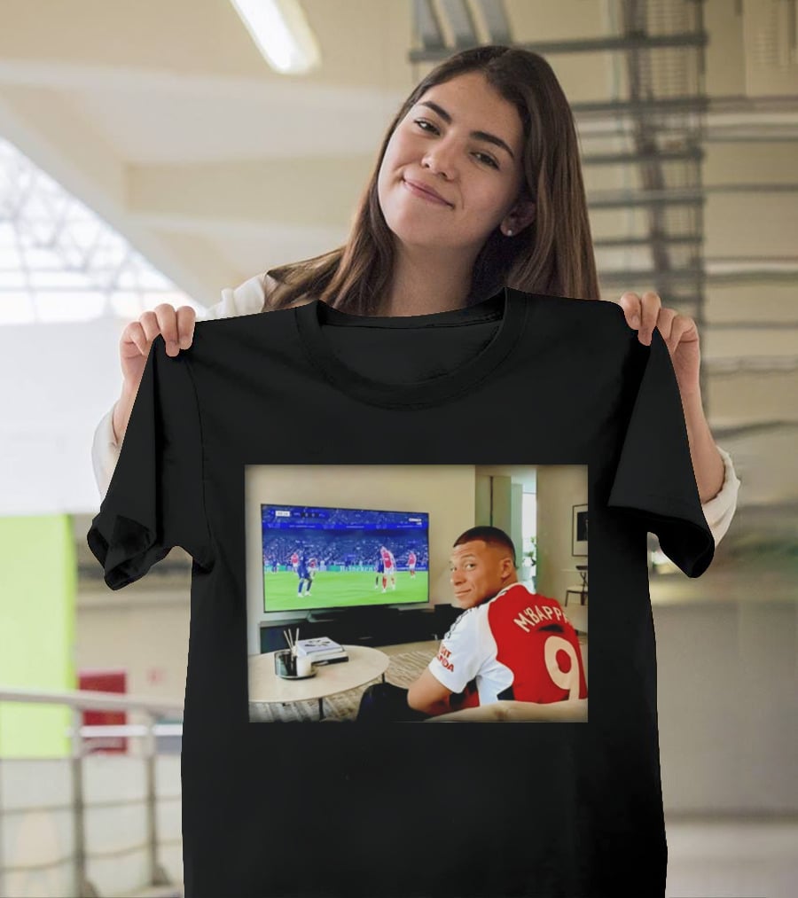 Kylian Mbappé No 9 Arsenal Jersey Visit Rwanda T-Shirt