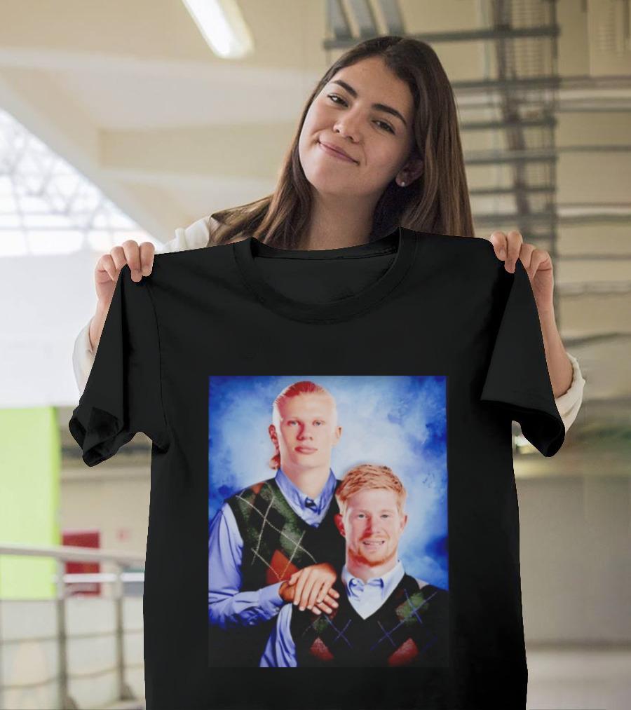 Erling Haaland Kevin De Bruyne Step Brothers Manchester City FC T-Shirt