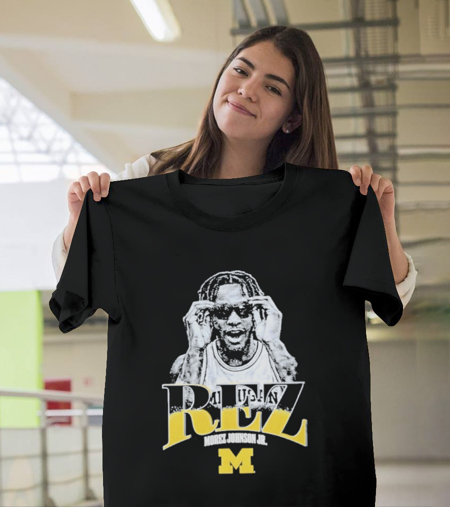 Morez Johnson M Michigan Wolverines Basketball REZ T-Shirt