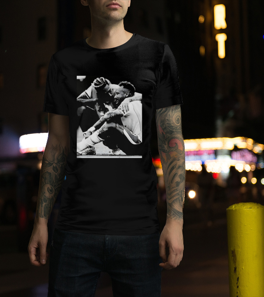 Neymar Jr And Raphinha Emotional Moment Brazil National Football Team T-Shirt
