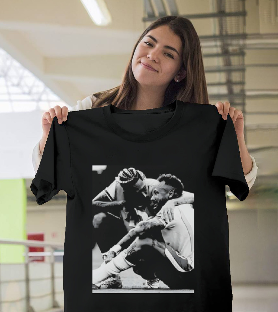 Neymar Jr And Raphinha Emotional Moment Brazil National Football Team T-Shirt