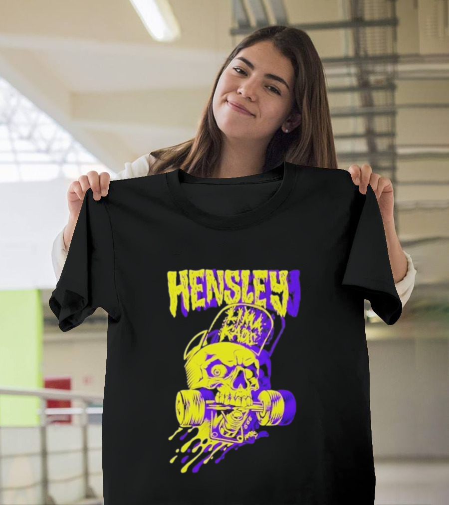 Hensley Lima Kaos Skull Skateboarding T-Shirt