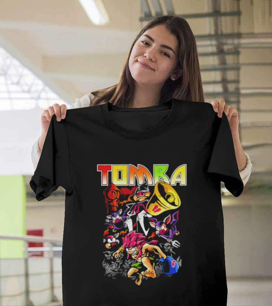 Tomba Video Game Playstation Colorful T-Shirt