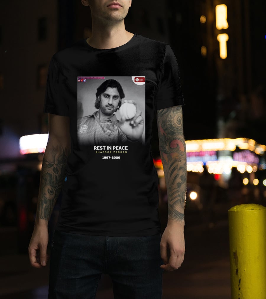Rest In Peace Shapoor Zadran 1987 2026 T20 World Cup T-Shirt