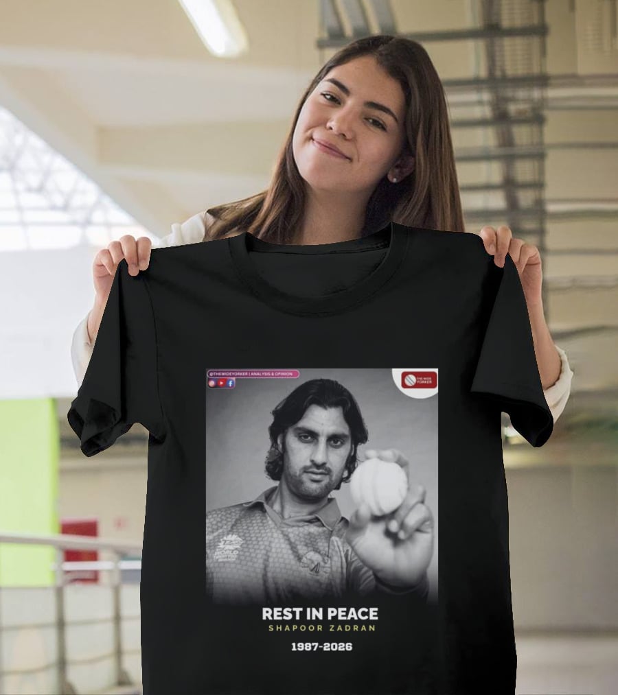 Rest In Peace Shapoor Zadran 1987 2026 T20 World Cup T-Shirt