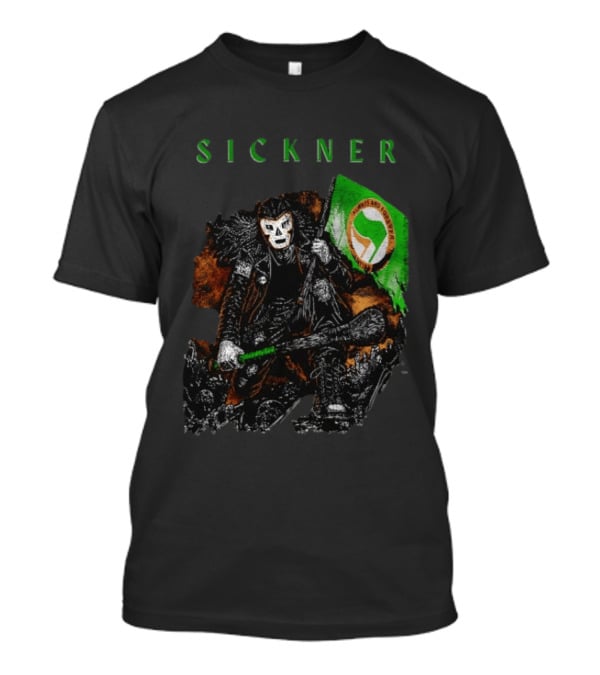 Sickner Mask Warrior Always And Forever Antifascist Hurling Stick T-Shirt