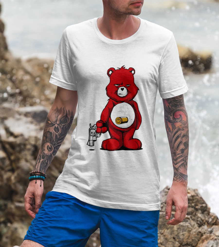 Bang Bear Revolver And Bullet Grunt T-Shirt