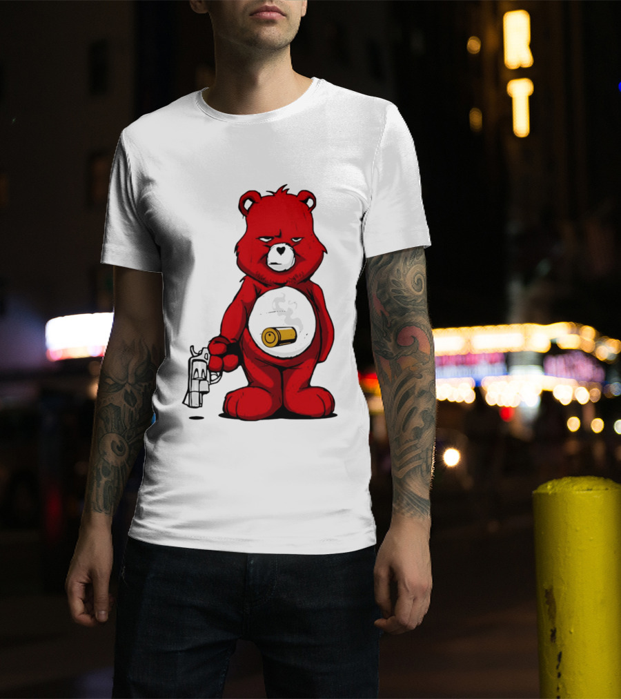 Bang Bear Revolver And Bullet Grunt T-Shirt