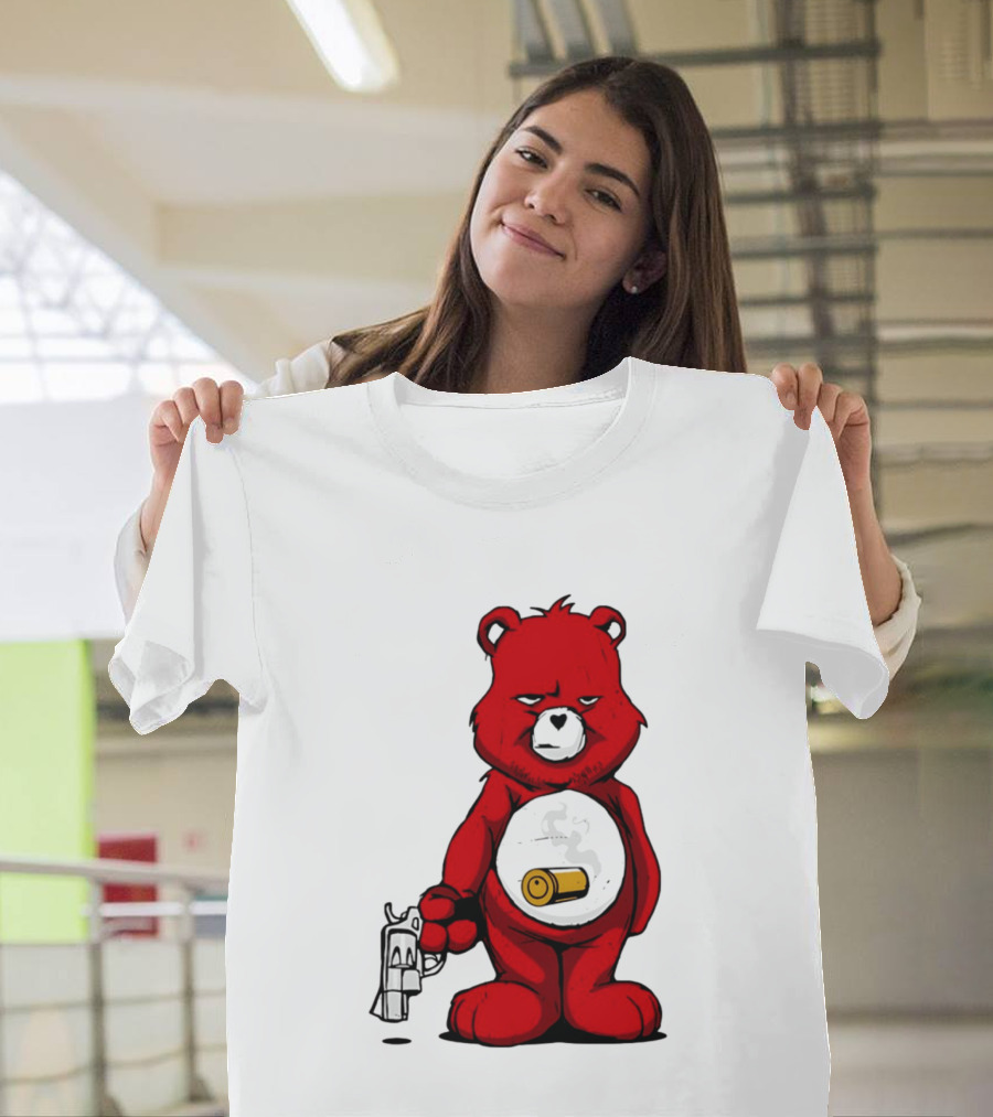 Bang Bear Revolver And Bullet Grunt T-Shirt