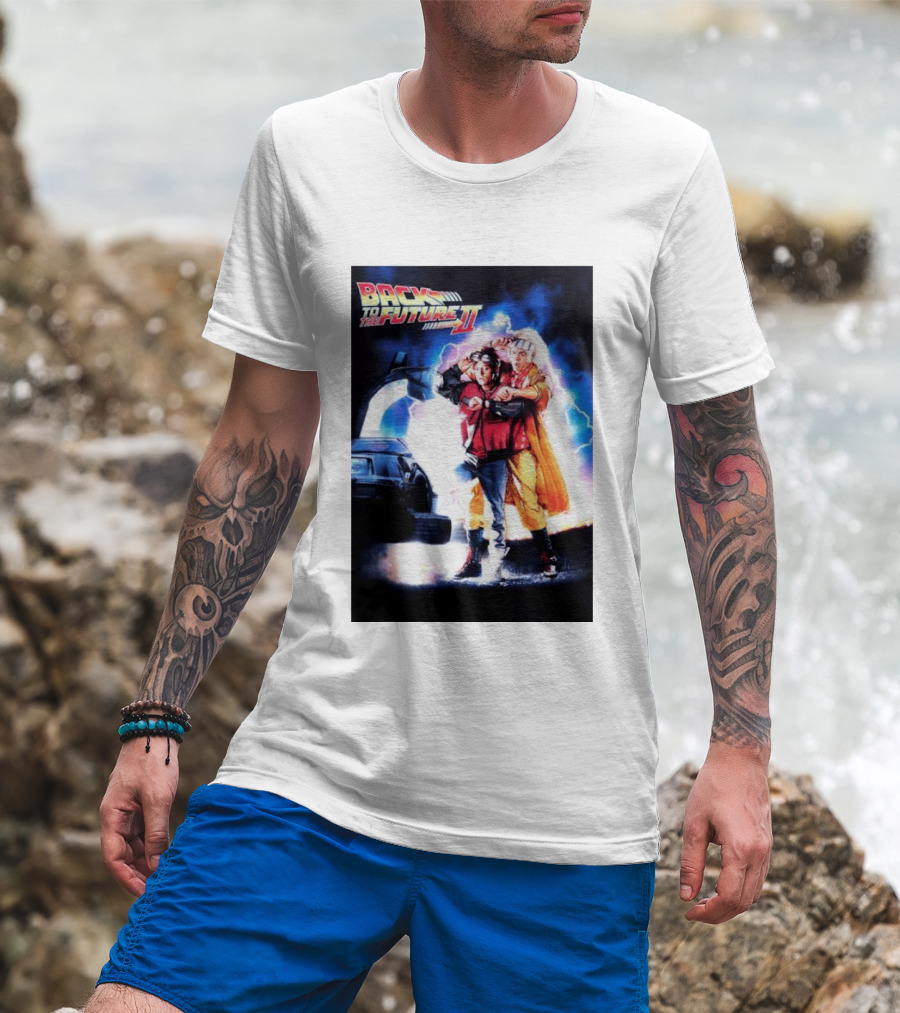 Back To The Future Part II Marty McFly Doc Brown Characters T-Shirt
