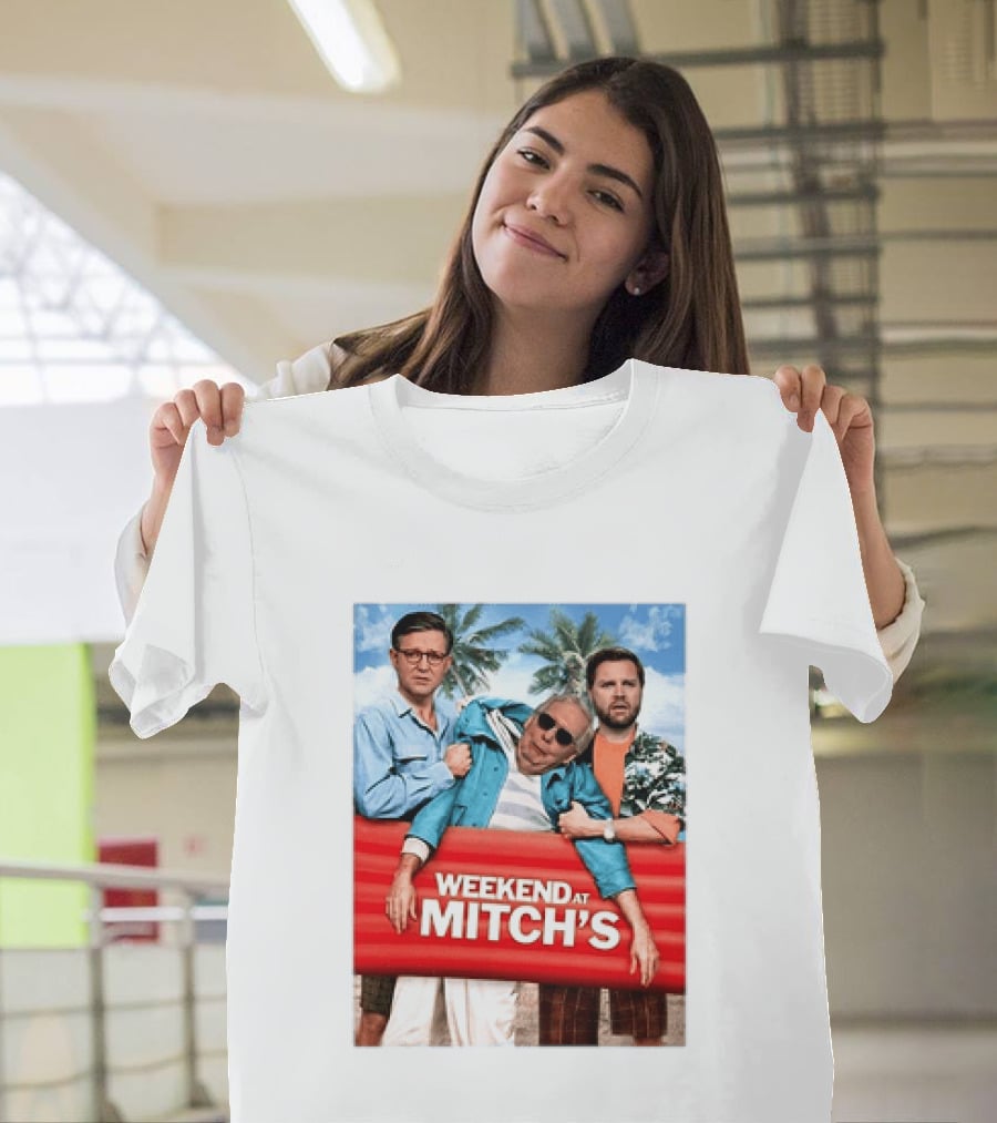 Weekend At Mitch's Meme Mitch McConnell Tropical Comedy T-Shirt
