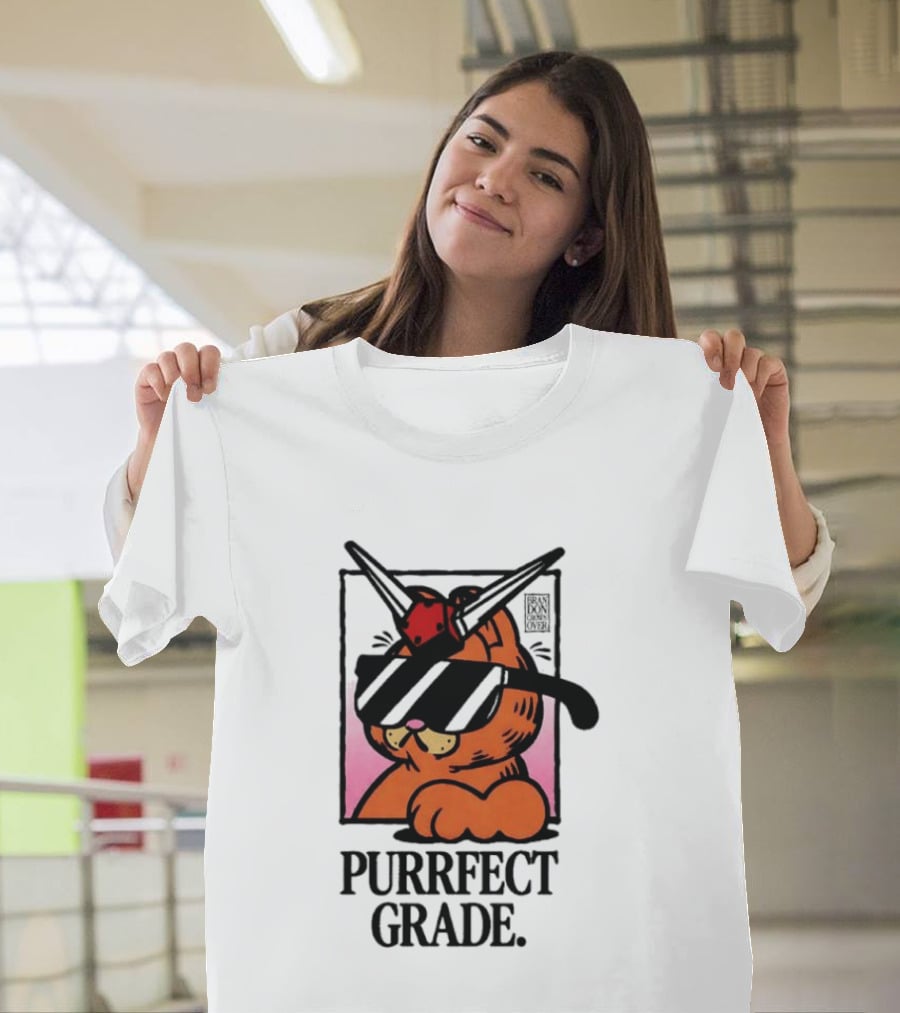 Gundam Purrfect Grade Cat Sunglasses Robot Mashup T-Shirt
