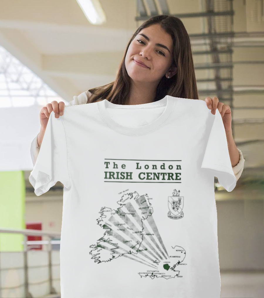 The London Irish Centre 1987 Map Ireland T-Shirt