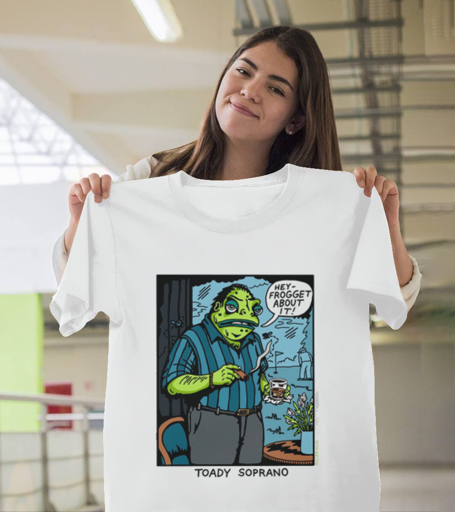 Toady Soprano Hey Frogget About It Killer Acid T-Shirt