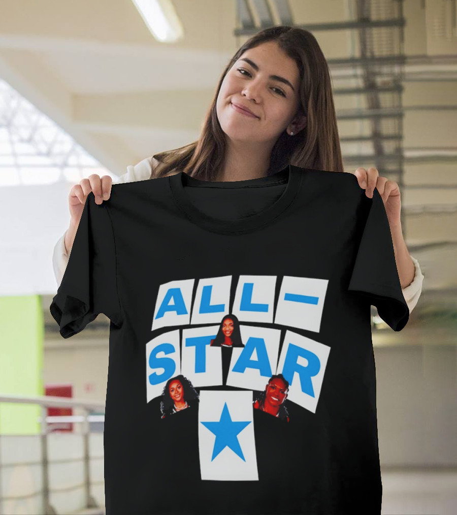 Atlanta Dream Angel Reese All Star Trio Basketball WNBA 2026 T-Shirt