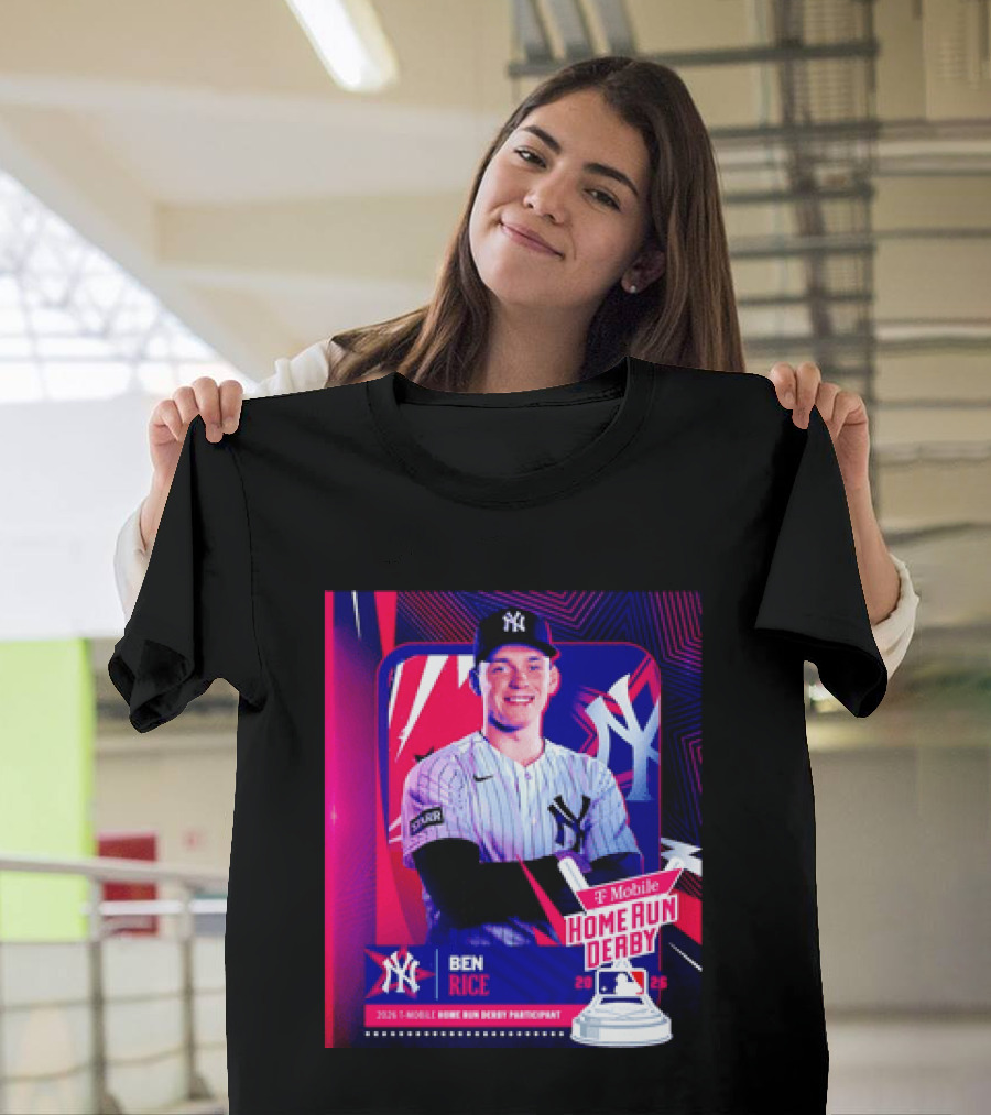 Ben Rice NY Yankees 2026 Mobile Home Run Derby Participant T-Shirt
