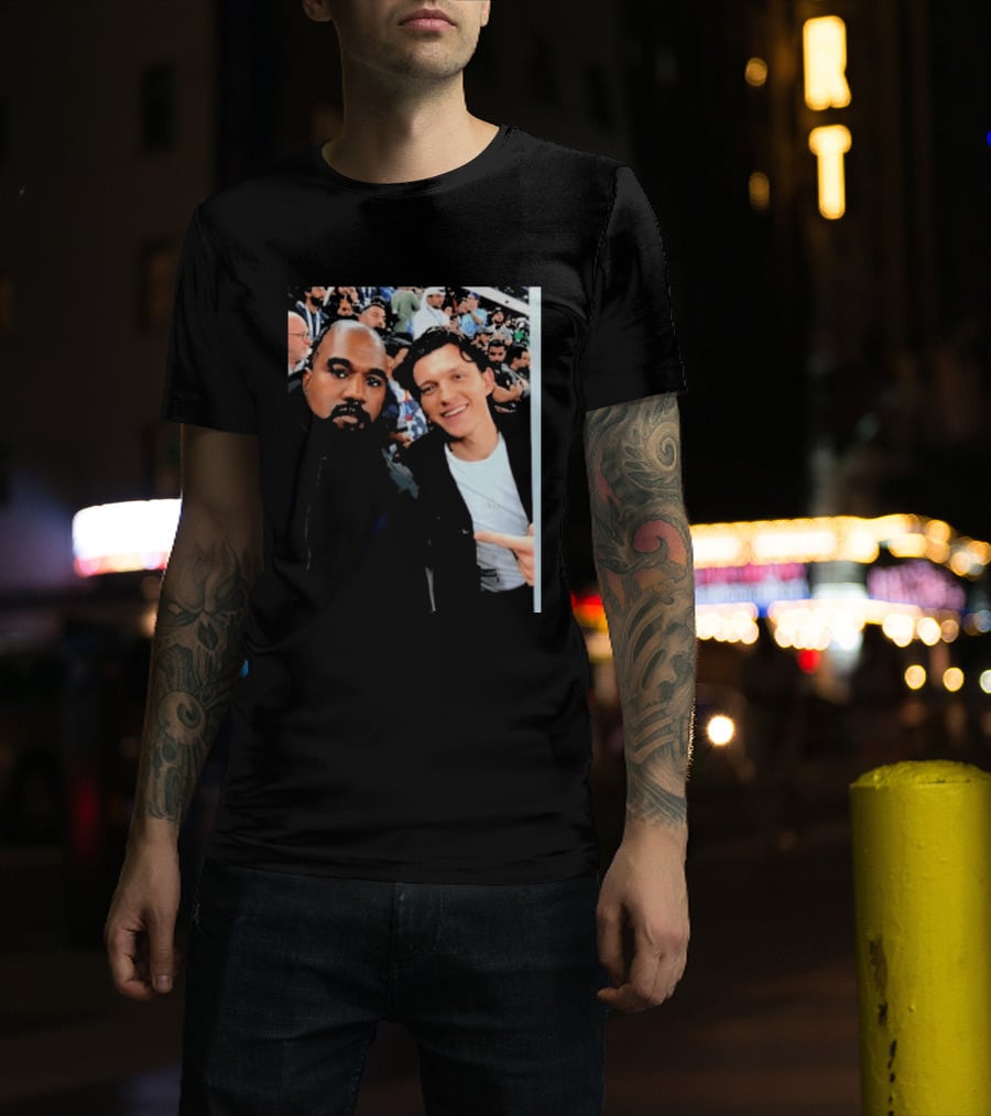 Kanye West And Tom Holland Iconic Celebrity Selfie At Event T-Shirt