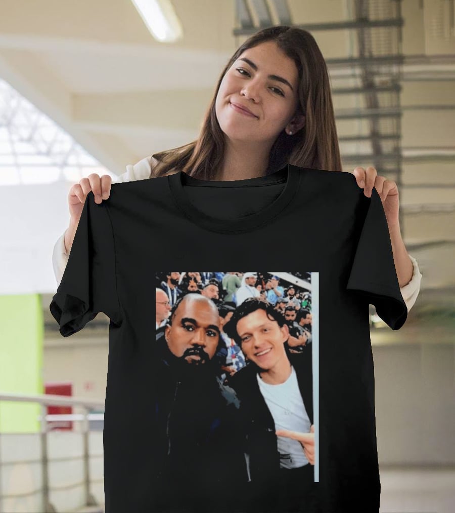 Kanye West And Tom Holland Iconic Celebrity Selfie At Event T-Shirt