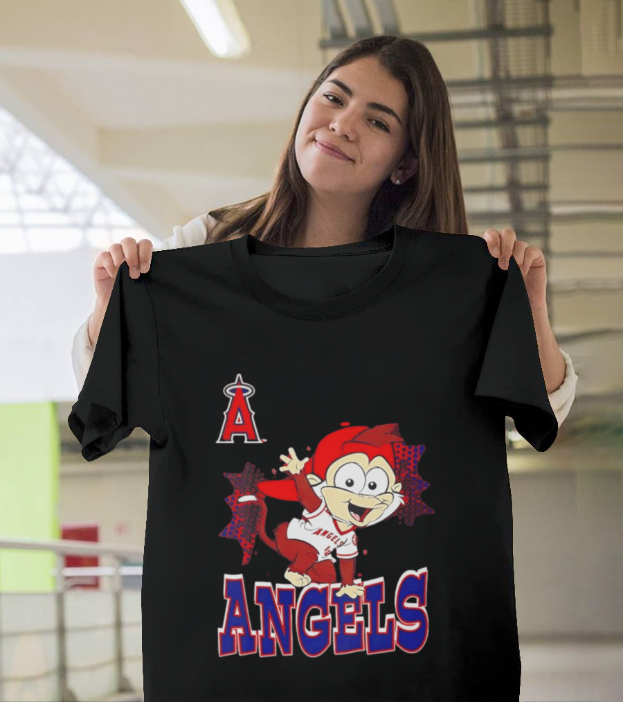 LAA Angels Rally Monkey Waving Hand Classic Sports Fan T-Shirt