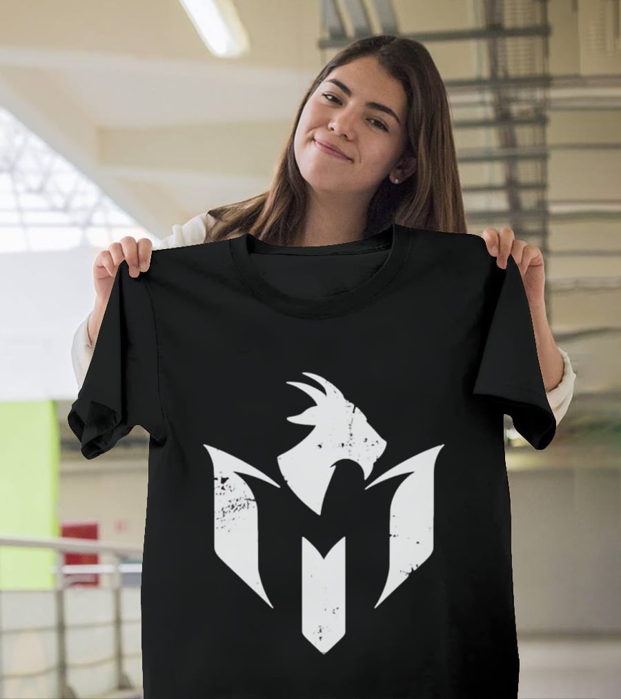 GOAT White Distressed Minimalist Athletic T-Shirt