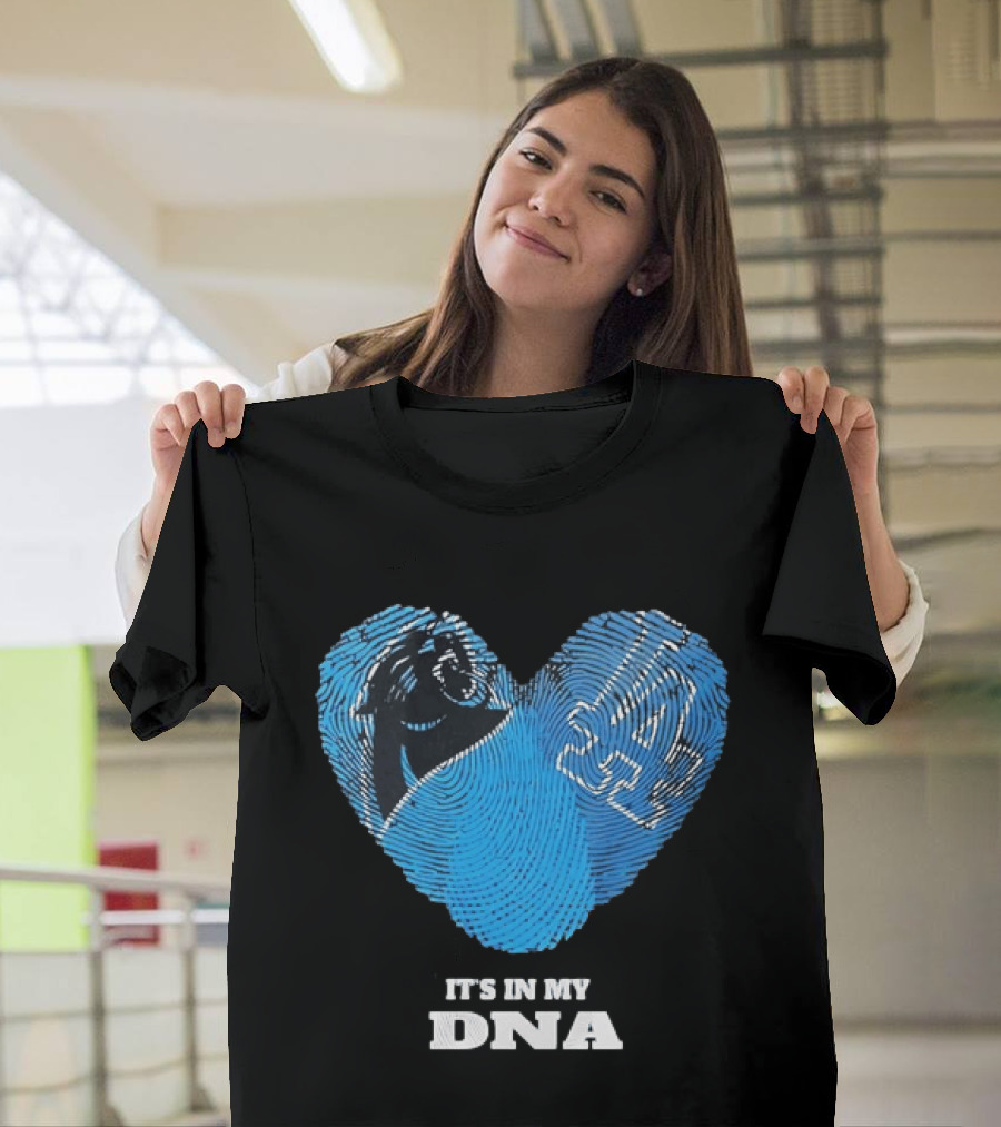 Los Angeles Dodgers Carolina Panthers It's In My DNA T-Shirt