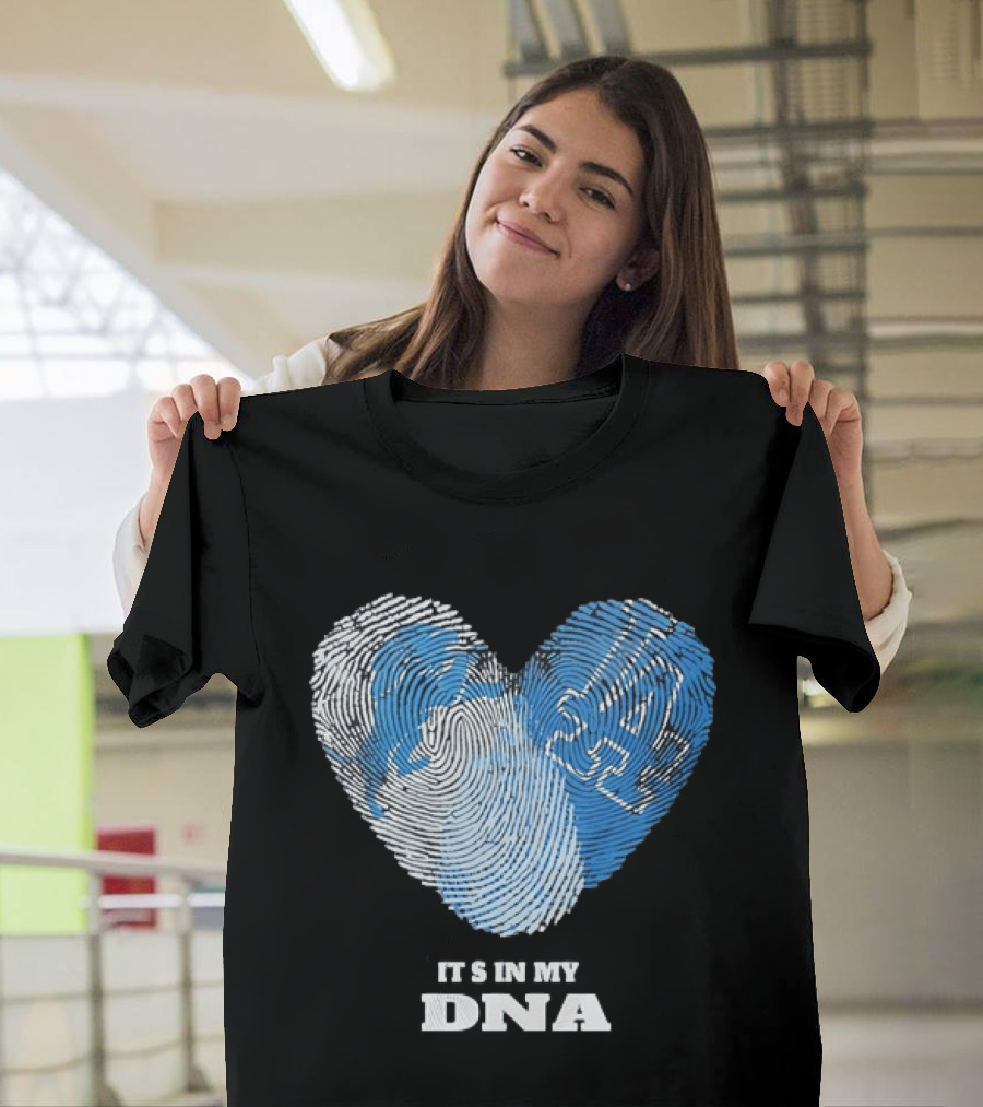 Heart Fingerprint It's In My DNA Kentucky Wildcats Fan Pride T-Shirt