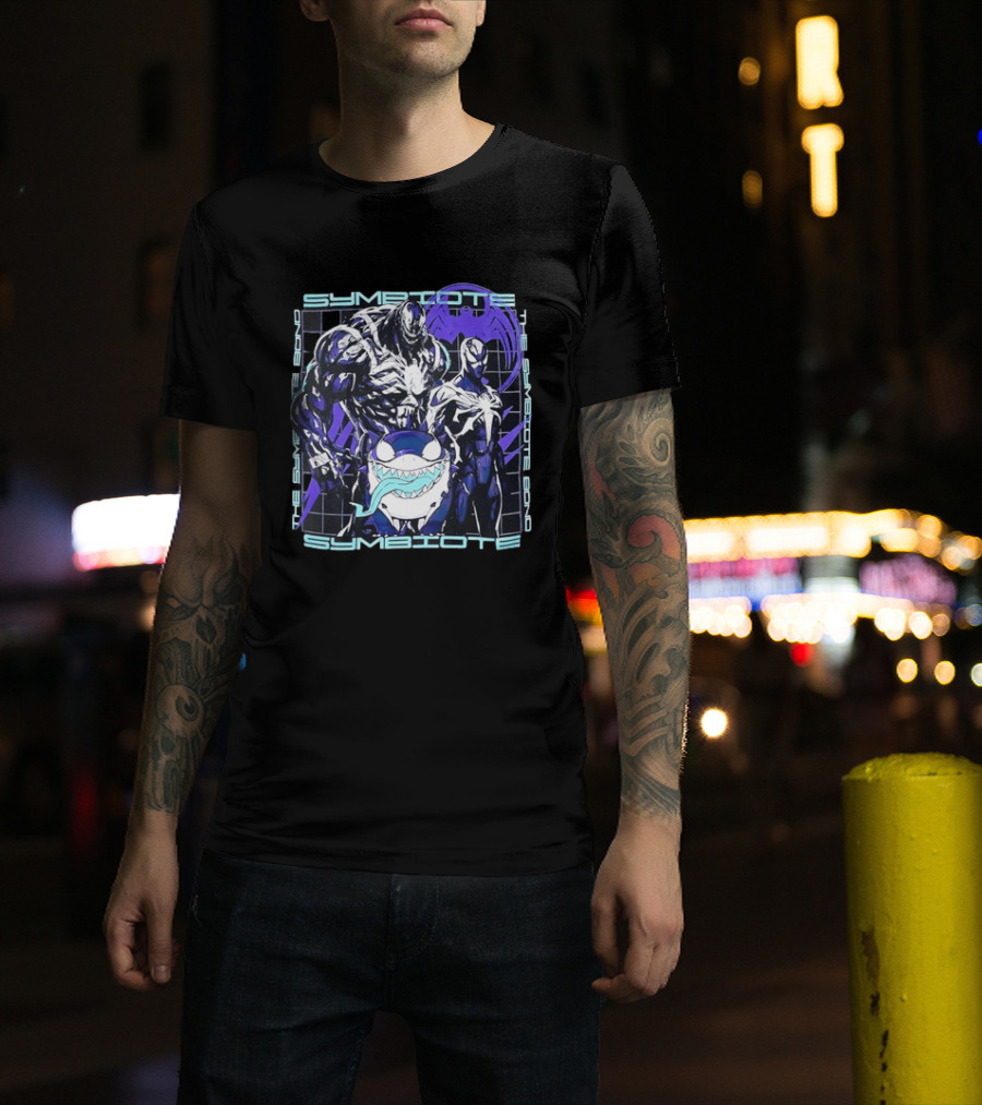 Symbiote Bond Venom Spider Man Villain Heroes Streetwear T-Shirt