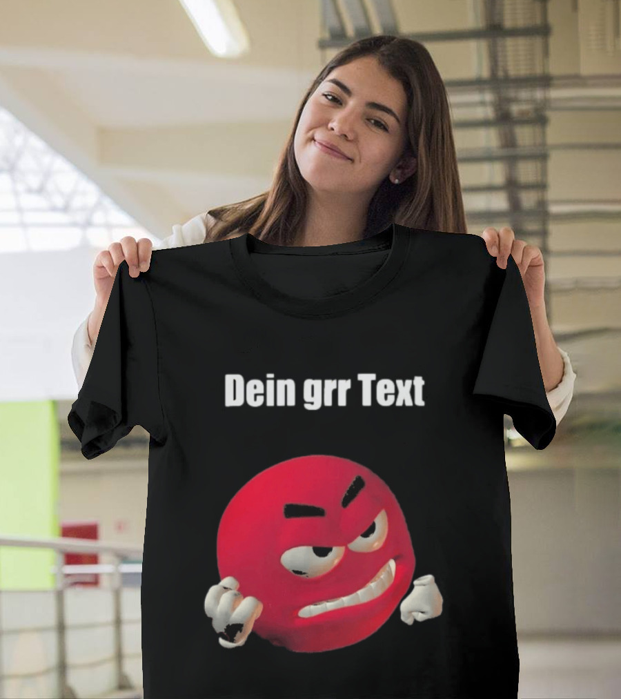 Versager Clothing Dein Personalisierbares Grr Text Red T-Shirt