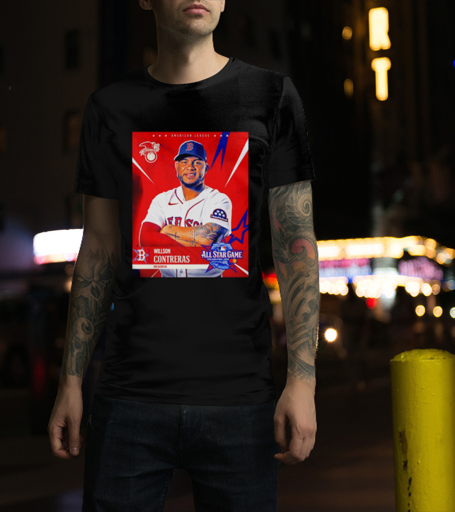 Boston Red Sox Willson Contreras 2026 All Star Game Reserve American League T-Shirt