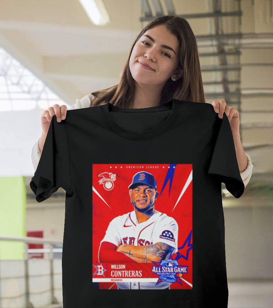 Boston Red Sox Willson Contreras 2026 All Star Game Reserve American League T-Shirt