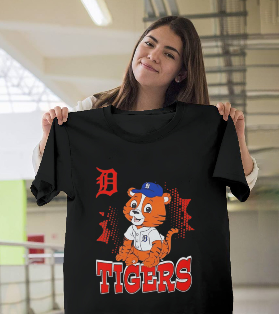 Paws D TIGERS Detroit Tiger Cub Baseball T-Shirt