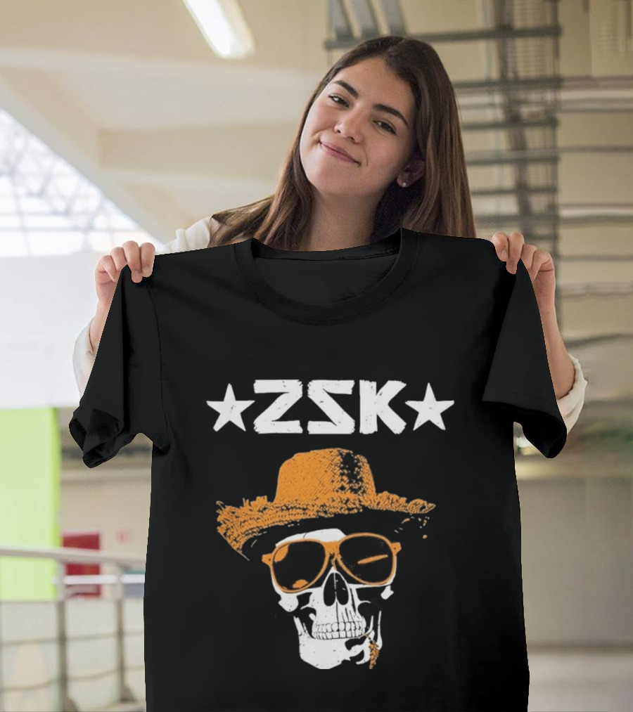 ZSK Skull Hat Sunglasses Iconic Summer Vibe T-Shirt