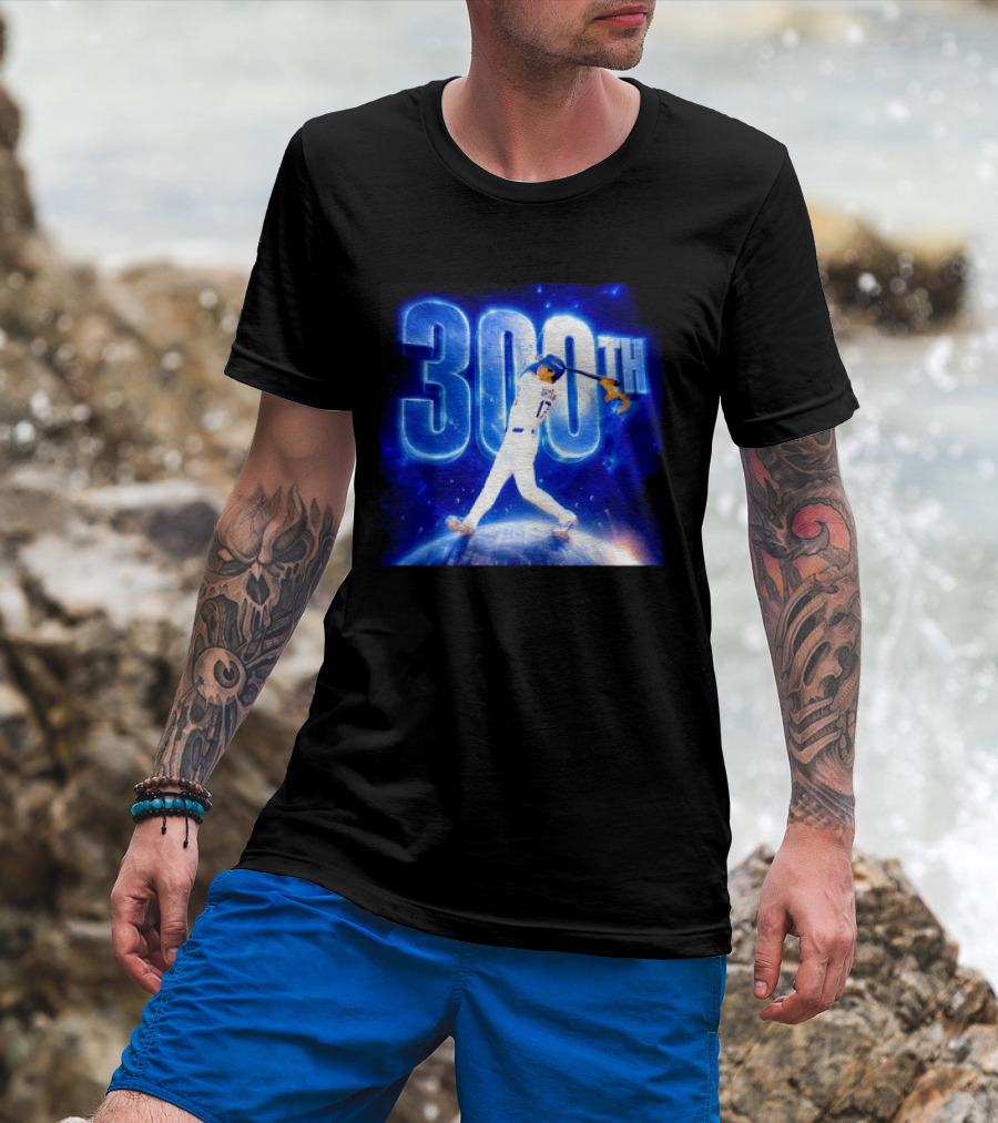 Shohei Ohtani 300th Home Run 17 Power Swing Los Angeles Dodgers T-Shirt