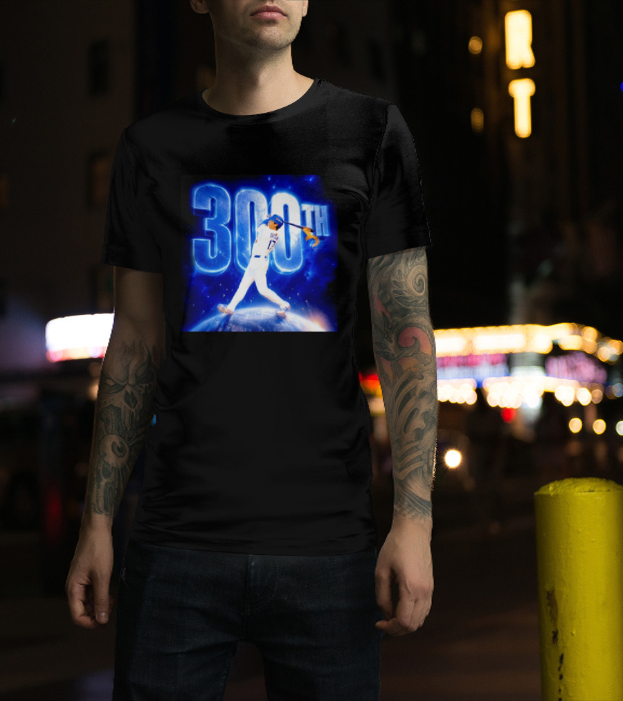 Shohei Ohtani 300th Home Run 17 Power Swing Los Angeles Dodgers T-Shirt