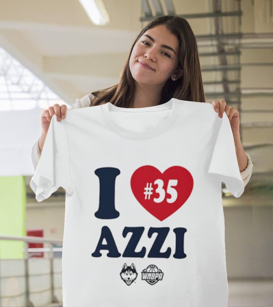 Dallas Wings Basketball I Love Azzi Fudd Number 35 T-Shirt