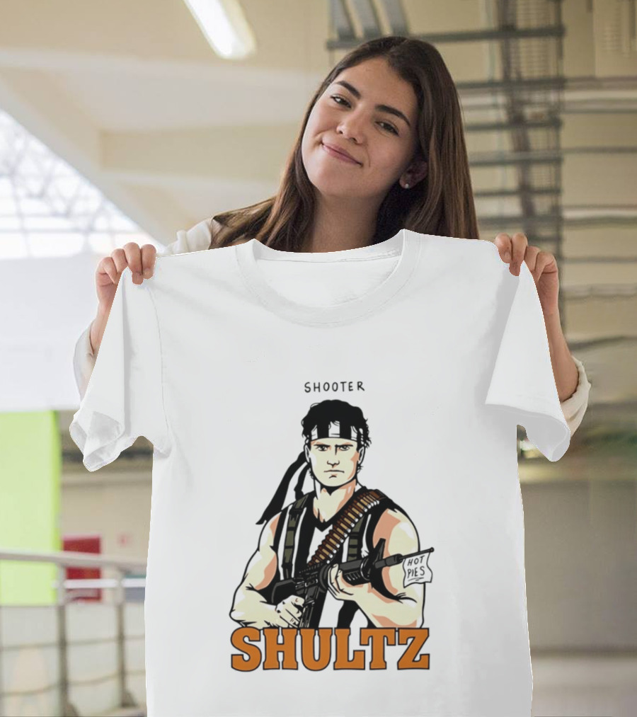 Shooter Shultz Hot Pies Rambo Movie T-Shirt