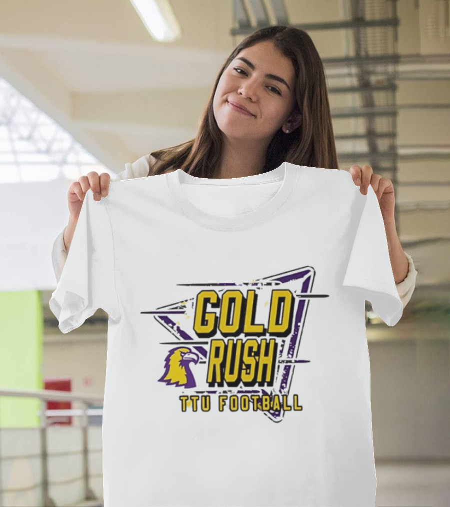 Gold Rush TTU Football Tennessee Tech Golden Eagles T-Shirt