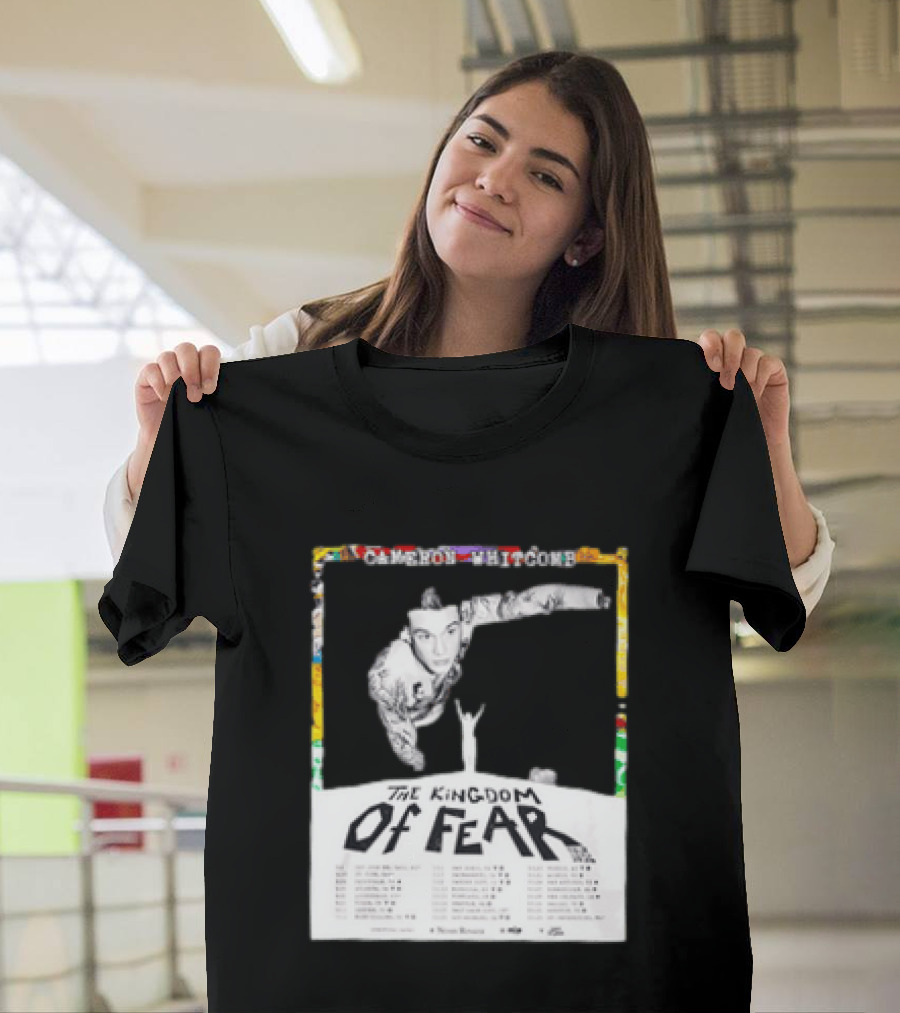 Cameron Whitcomb The Kingdom Of Fear Tour 2026 Dates And Locations T-Shirt
