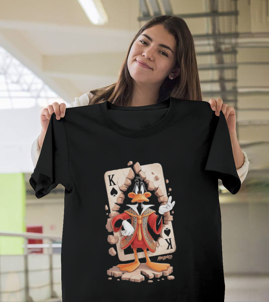 Daffy Duck King Of Spades K Playing Card Mazeness T-Shirt