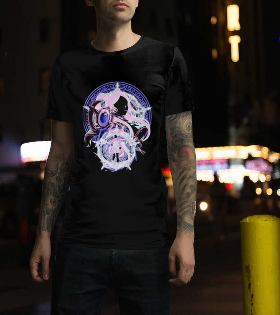 Frieren Beyond Journey's End Anime Character Art With Magical Circle T-Shirt