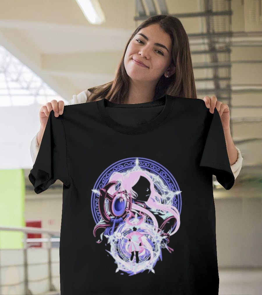 Frieren Beyond Journey's End Anime Character Art With Magical Circle T-Shirt